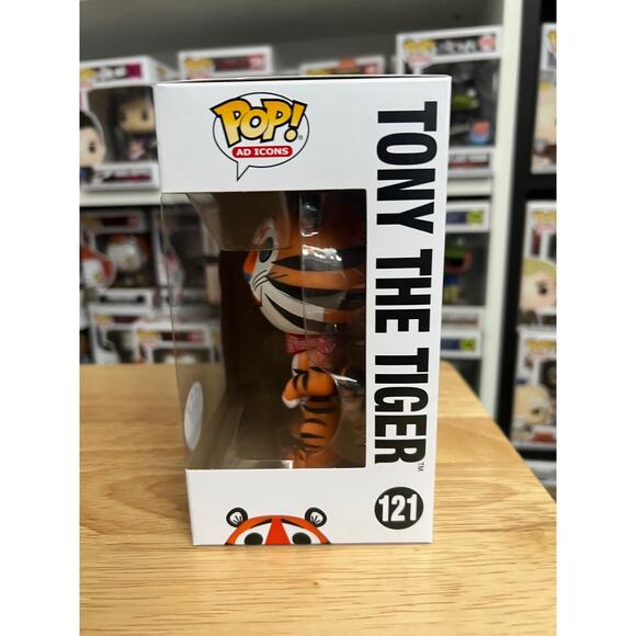 VAULTED EXCLUSIVE Classic Tony Tiger Funko Pop #121 Frosted Flakes Cereal Ad - Picture 4 of 6